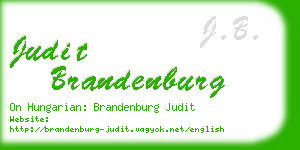 judit brandenburg business card
